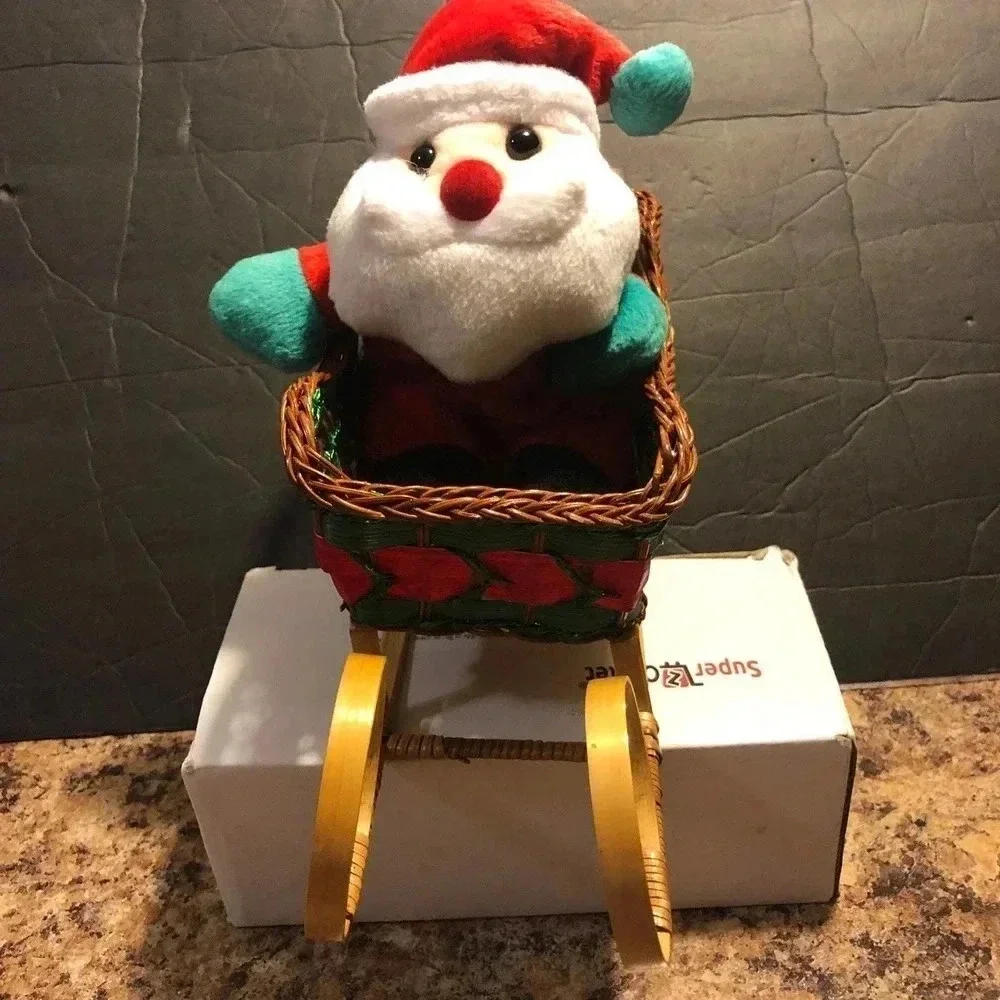 Christmas Decorative Santa in the Slate